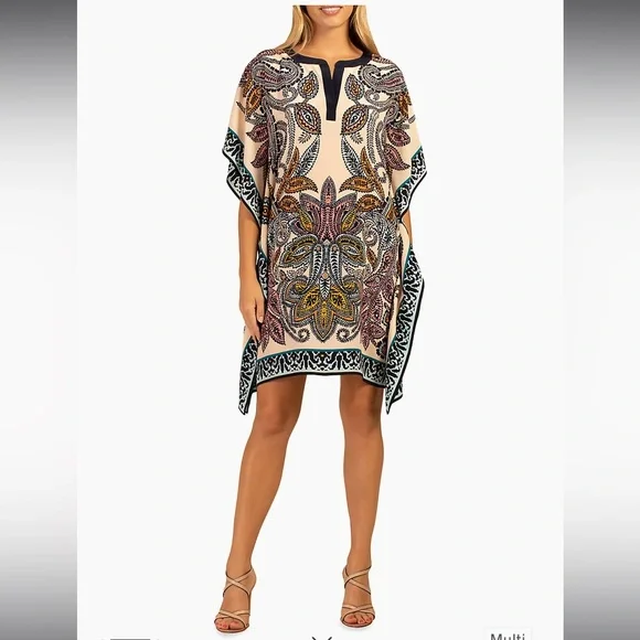 🆕 {trina turk} Theodore Paisley caftan dress •NWT - Picture 2 of 10